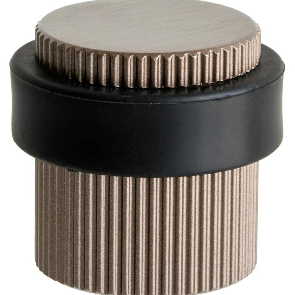 Helix Stripe Door Stop, Antique bronze