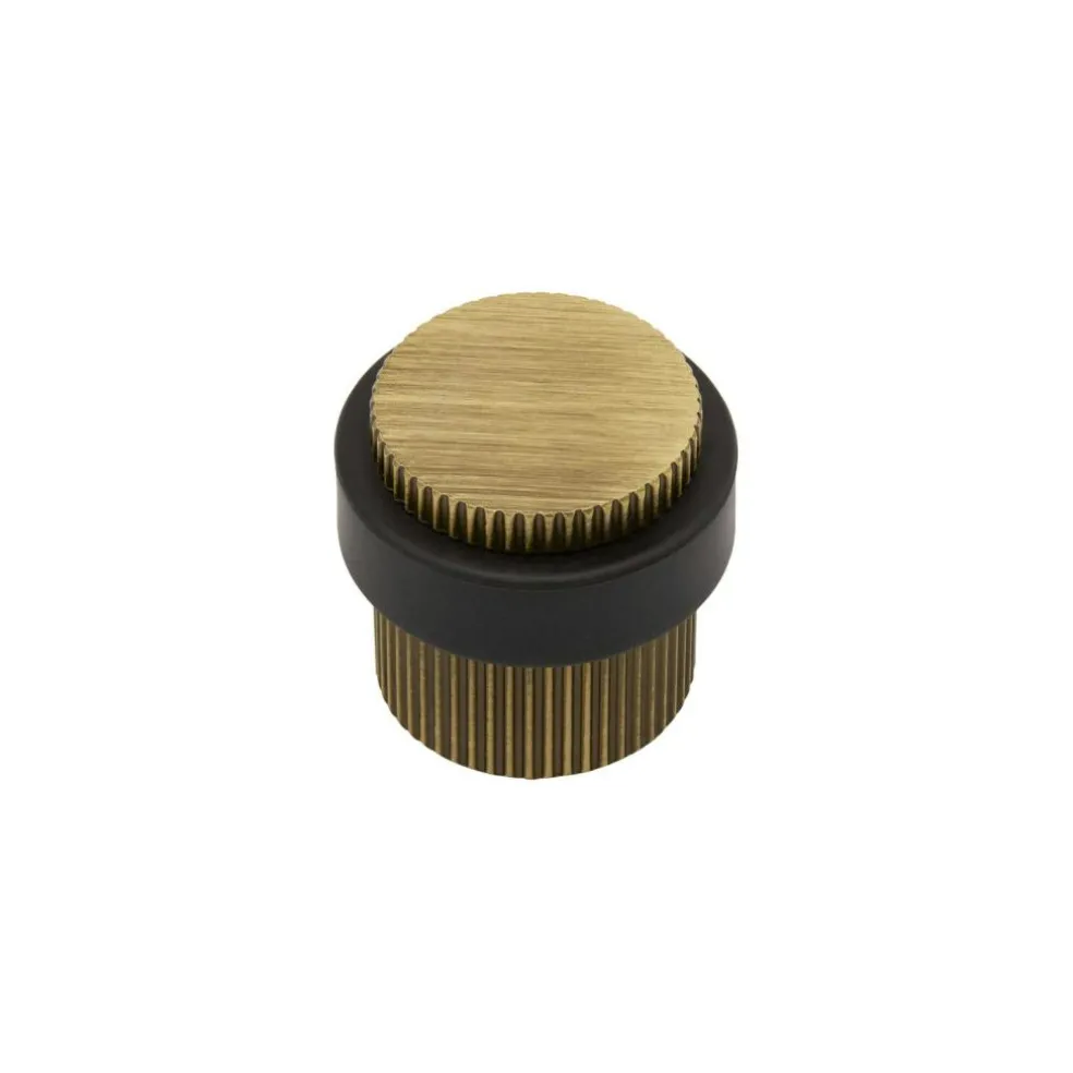 Helix Stripe Door Stop, Antique bronze