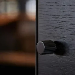 Helix Stripe Knob, Matte black