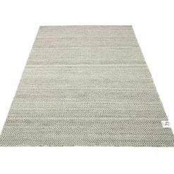 Herringbone Rug 250x350 cm, Grey/White