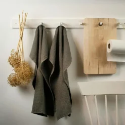 Hetty Kitchen Towel 50x70 cm 2-pack, Charcoal