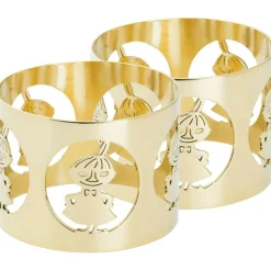 Hilke X Moomin Napkin Ring Little My 2-pack, Nickel Plated