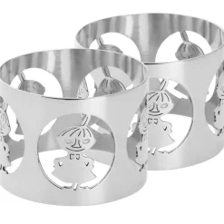 Hilke X Moomin Napkin Ring Little My 2-pack, Nickel Plated