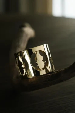 Hilke X Moomin Napkin Ring Moomintrollet 2-pack, Brass