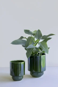 Hoff Pot Without Drainage Holes 14 cm, Emerald Green