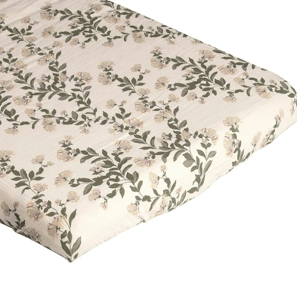 Honeysuckle Muslin Fitted Sheet, 70x140 cm