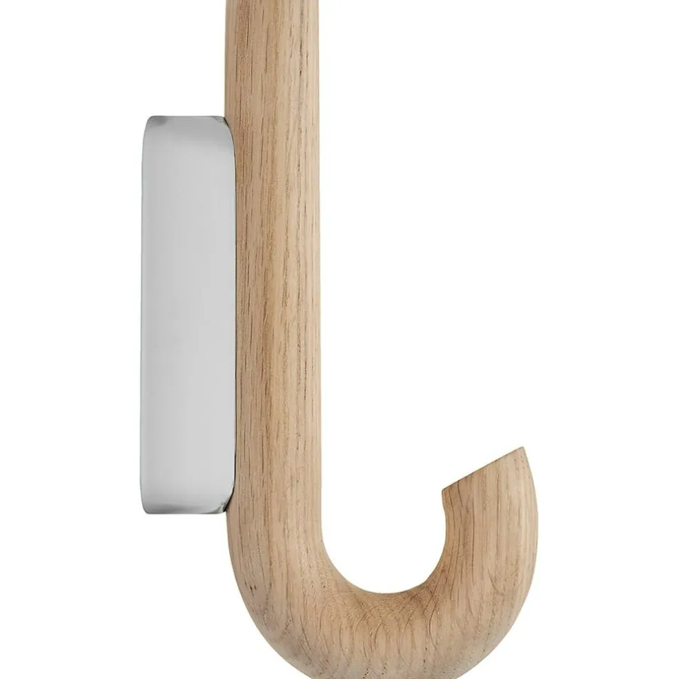 Hook Mini Hook, Oak/Chrome