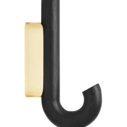 Hook Mini Hook, Oak/Chrome