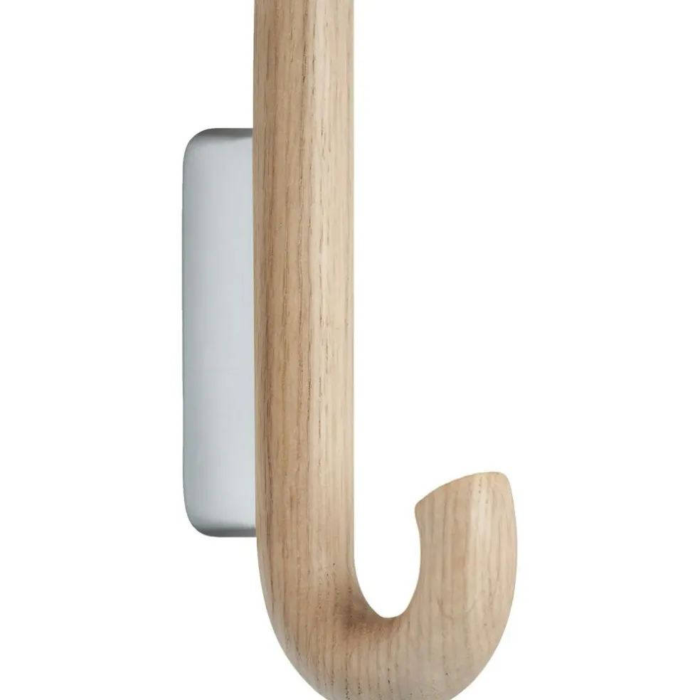 Hook Mini Hook, Oak/Chrome