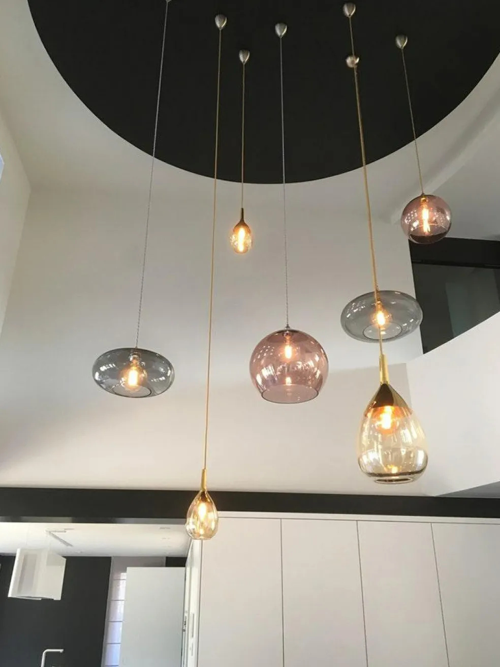 Horizon Pendant Lamp Ø29cm, Chameleon W Gold