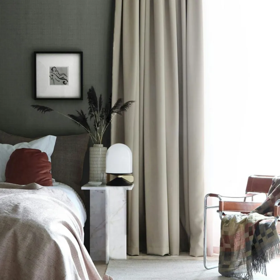 Hotel Blackout Curtain Double Width 290x270 cm, Nature