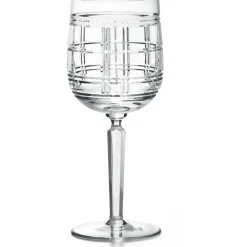 Hudson Plaid Red Wine Glass
