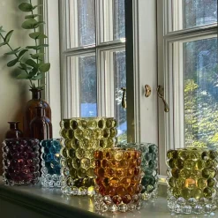 Hurricane Boule Candle Holder 12 cm, Clear