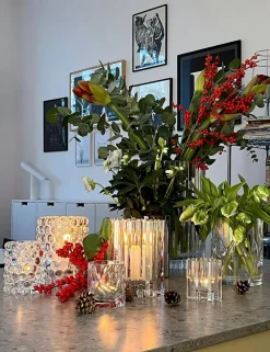 Hurricane Boule Candle Holder 12 cm, Clear