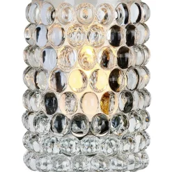 Hurricane Boule Candle Holder 18 cm, Clear