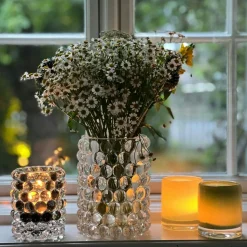 Hurricane Candy Candle Holder 9 cm, Chocolate