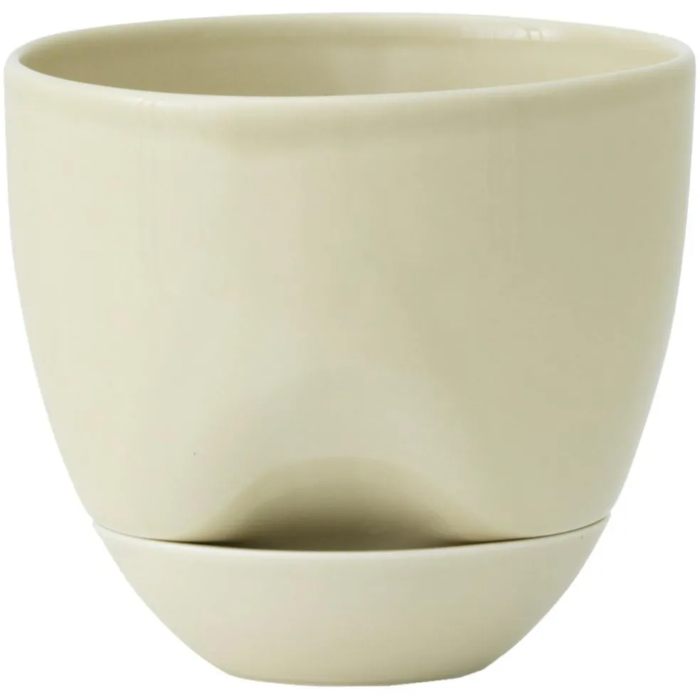 Hydrous Planter Self-watering Ø12 cm, Ashen