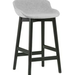 Hyg Bar Stool 75 cm, Dark Grey / Black Oak