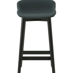 Hyg Bar Stool 75 cm, Dark Grey / Black Oak