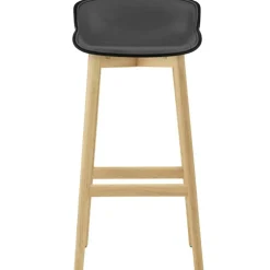 Hyg Bar Stool 75 cm, Dark Grey / Oak