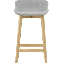 Hyg Bar Stool 75 cm, Dark Grey / Oak