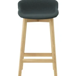 Hyg Bar Stool 75 cm, Dark Grey / Oak