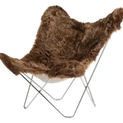 Iceland Mariposa BF Chair, Shorn Brown/Chrome