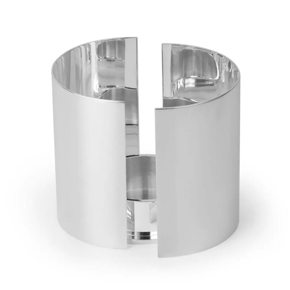 Infinity Candle Holder Large, Silver