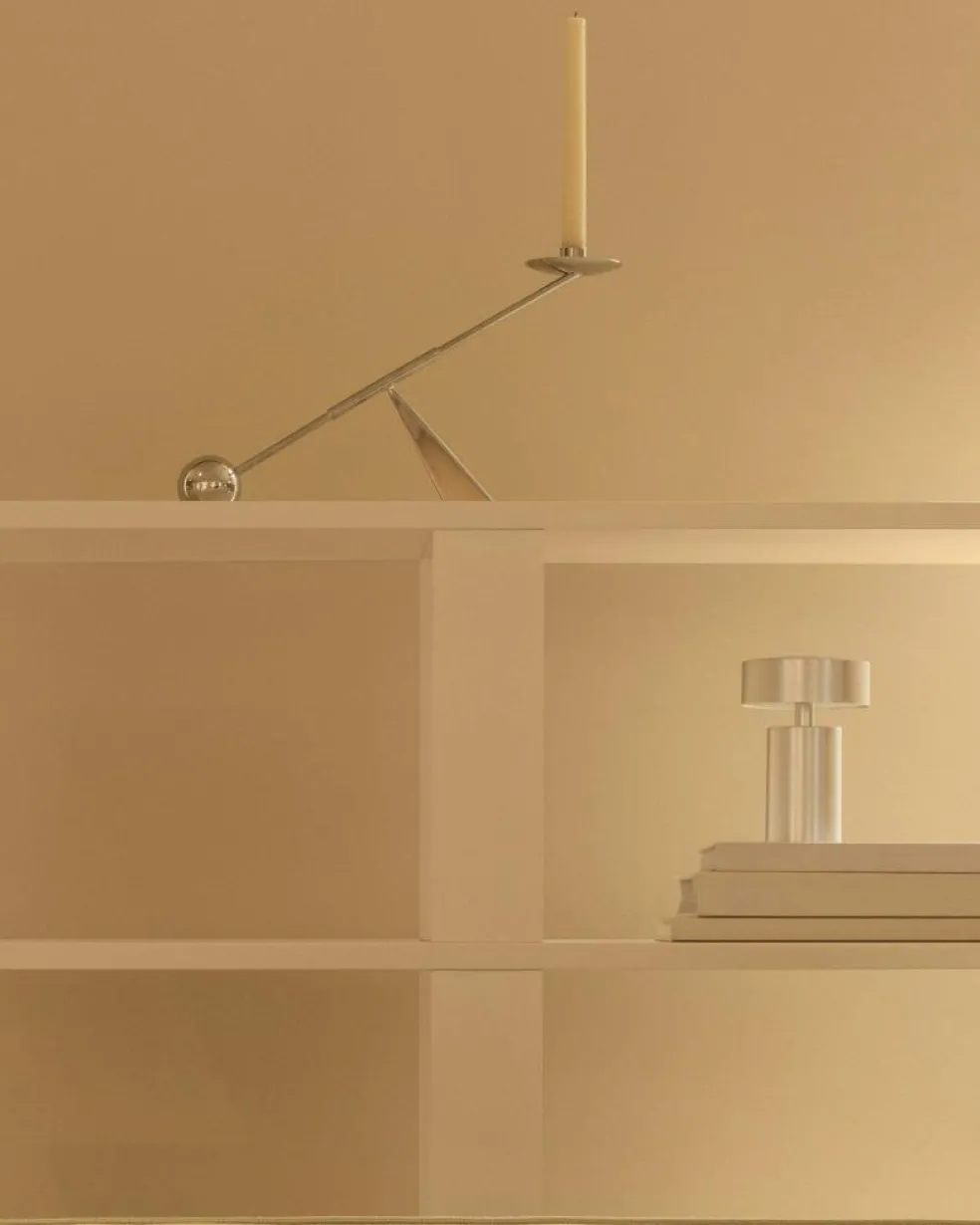 Interconnect Candlestick Small, Ivory