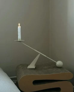 Interconnect Candlestick Small, Ivory