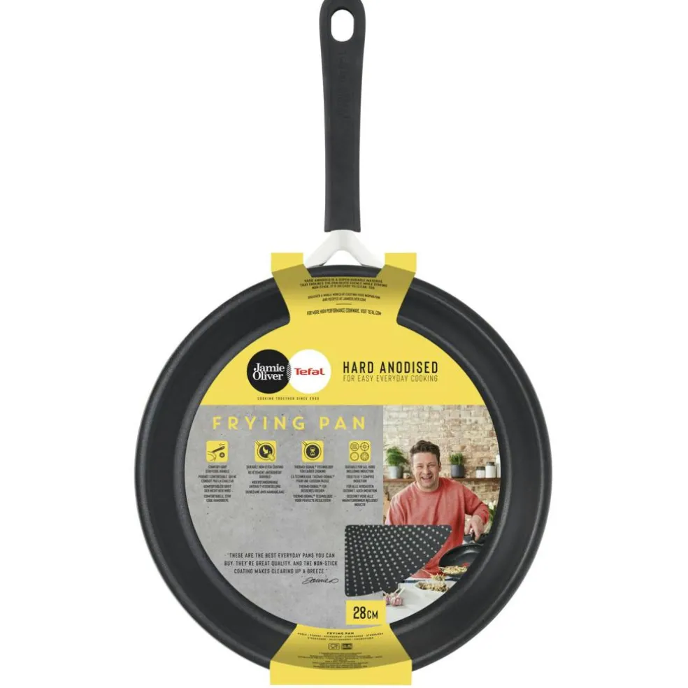 Jamie Oliver Quick & Easy Frying Pan Anodized Aluminium, 28 cm