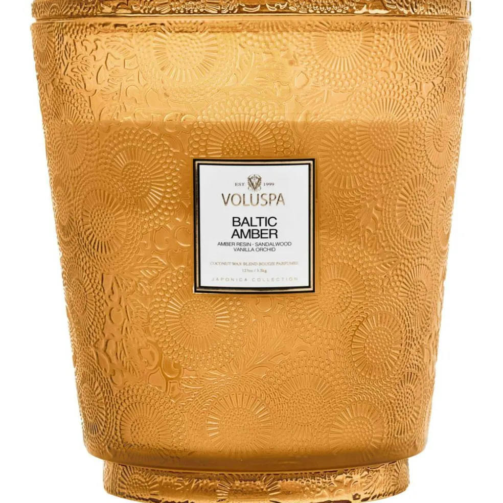 Japonica Hearth Scented Candle, Baltic Amber
