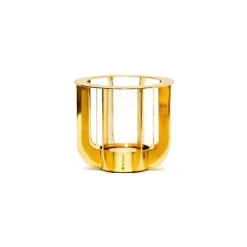Jazz Candle Holder, Brass