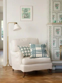 Jodhpur Cushion Cover 40x60 cm, Aqua / Sky Blue