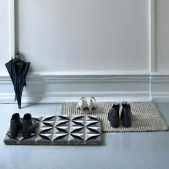 Jute Doormat 60x90 cm, Natural Grey