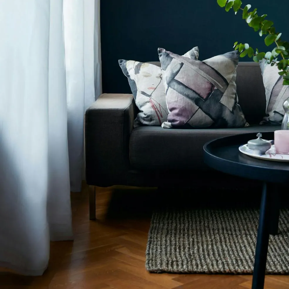 Jute Rug 70x120cm, Natural Grey