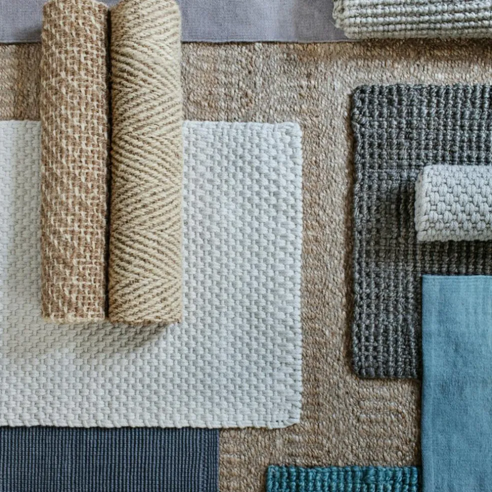 Jute Rug 70x120cm, Natural Grey