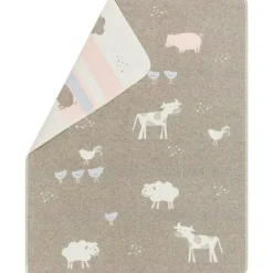 Juwel Baby Blanket 70x90 cm Farm Animals, Smoke