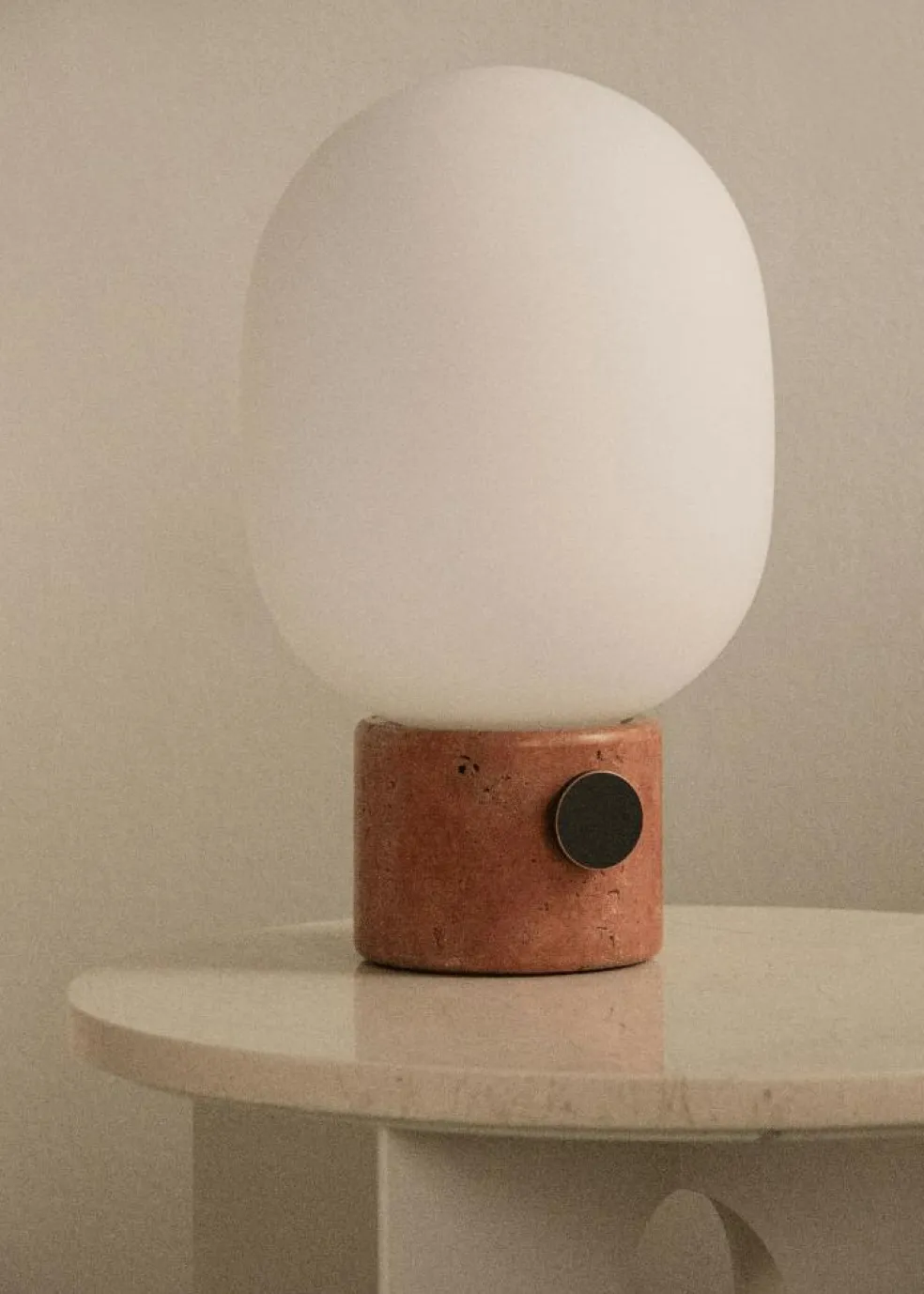JWDA Table Lamp, Concrete / Brass