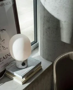 JWDA Table Lamp, Concrete / Brass