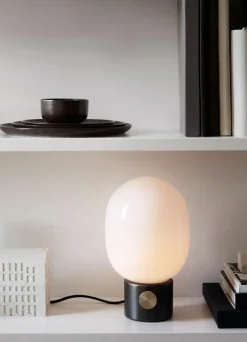 JWDA Table Lamp, Concrete / Brass