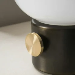 JWDA Table Lamp, Concrete / Brass