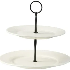 Kafi Cake Stand White, 2 Tiers