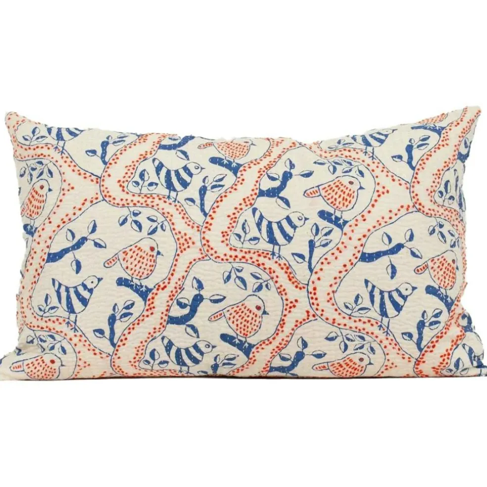 Kantha Birds Cushion Cover 30x50 cm