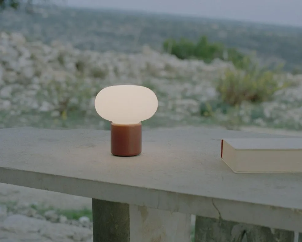 Karl-Johan Table Lamp Portable, Forest Green