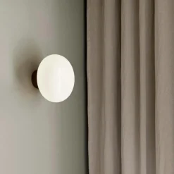 Karl-Johan Wall Lamp, Black Stained Oak /Smoked Glass