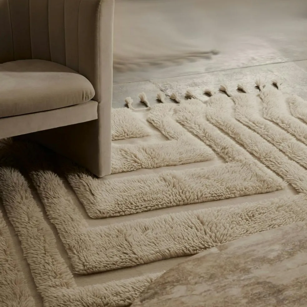 Kask Wool Rug 300x400 cm, Beige
