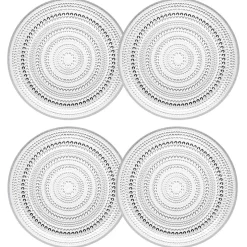 Kastehelmi Plate Clear 24,8 cm, 4 Pcs