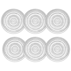 Kastehelmi Side Plate Clear 17 cm, 6 Pcs