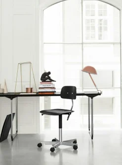 Kevi 2533 Office Chair, Black Veneer / Polished Aluminium